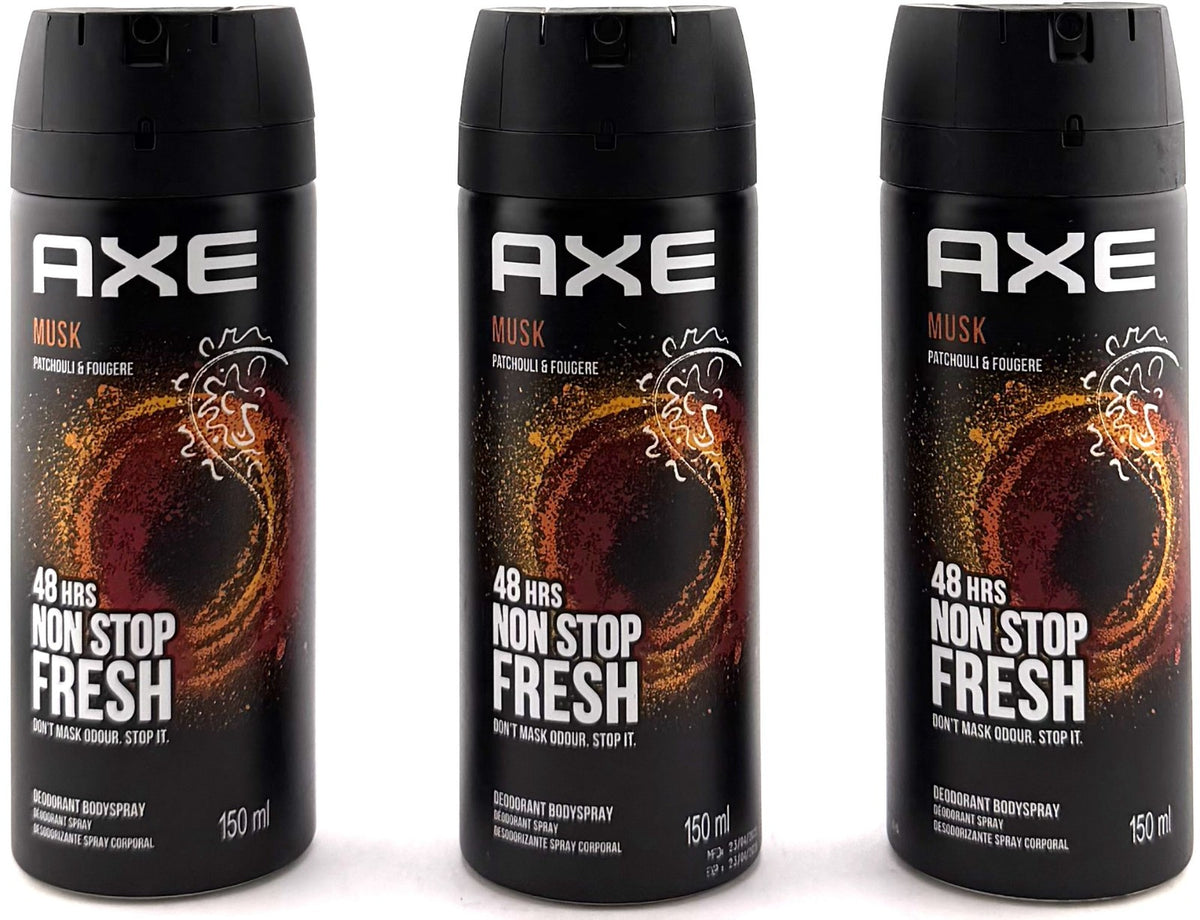 Axe Deodorant Body Spray Musk Collection - 150ml Bulk & Variety Packs
