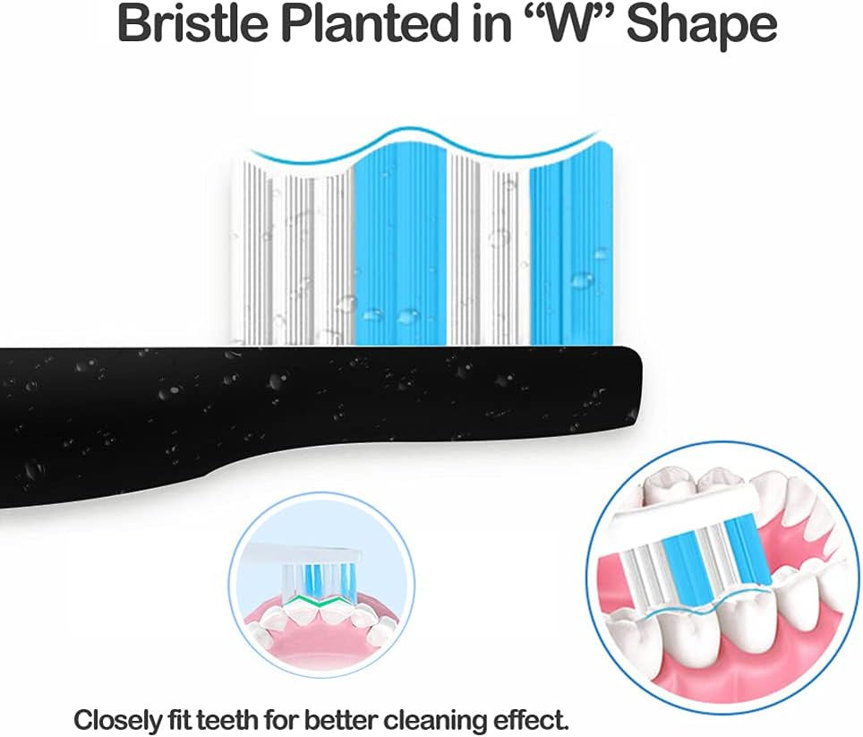 Replacement Toothbrush Heads Compatible with Fairywill Electric Toothbrush - Pack of 6