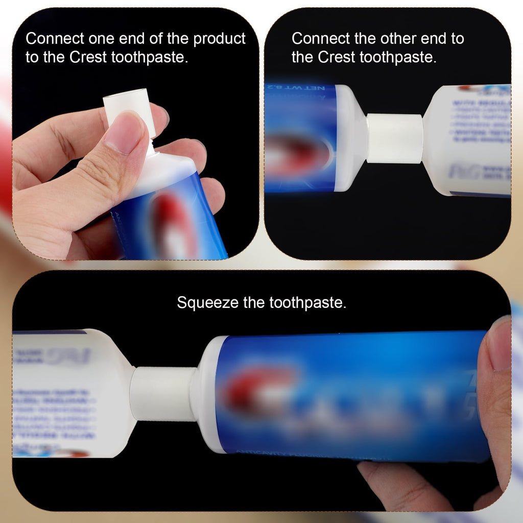 Toothpaste Refill Adapters 2 Pack for Crest - Reusable Toothpaste Transfer Tools