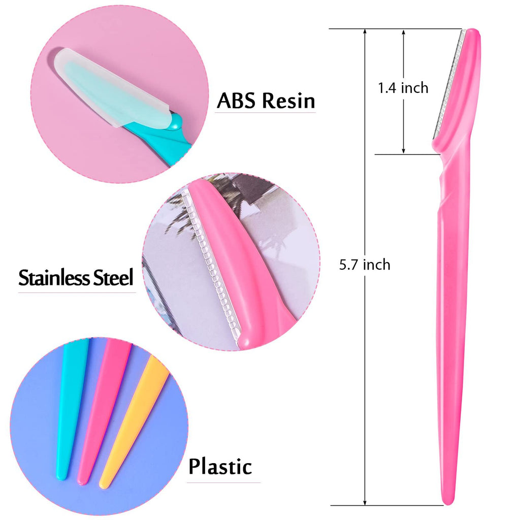 Multipurpose Eyebrow Razors 48 Pcs Facial Hair Removers & Trimmers Set