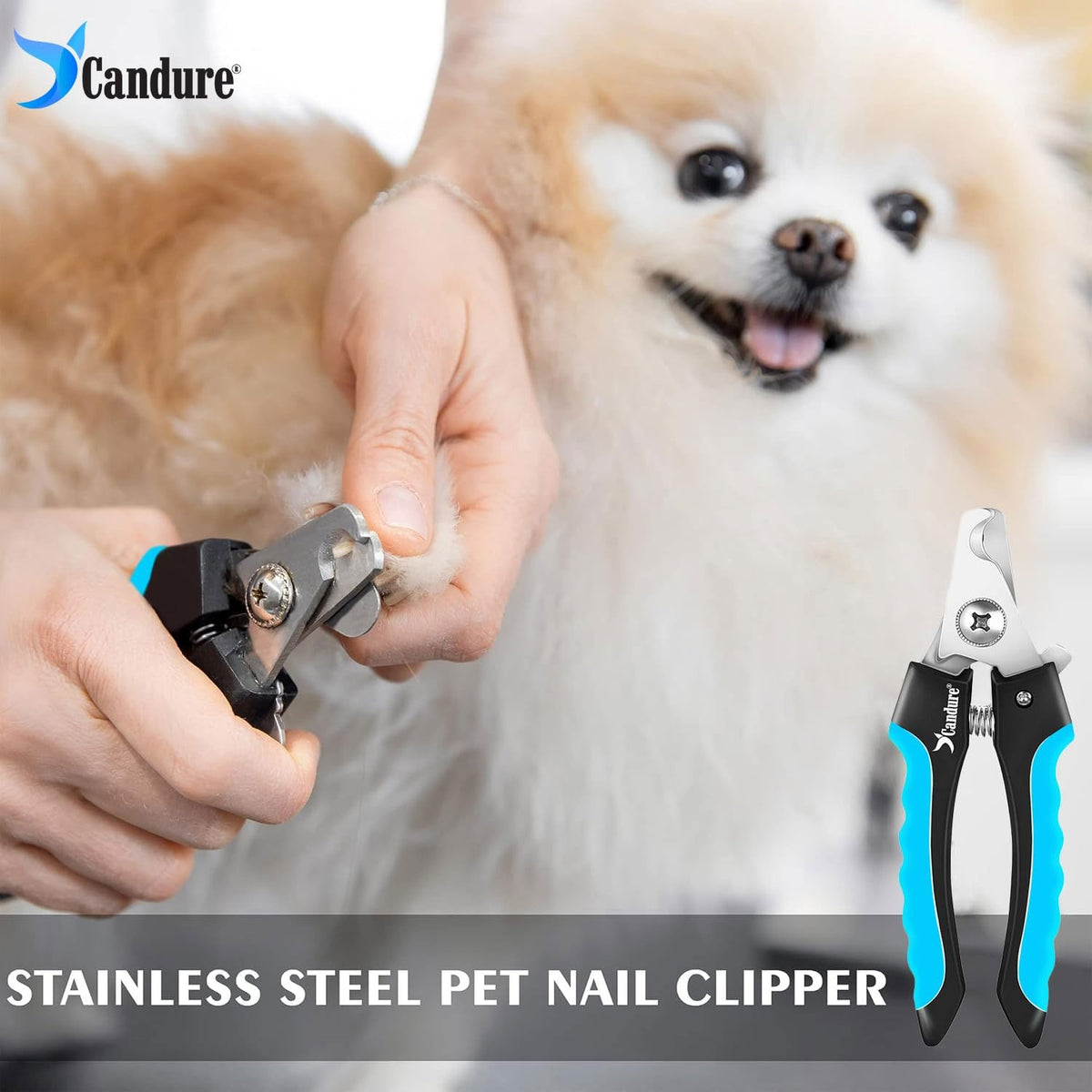 Pet Nail Clippers - Professional Dog, Cat, Rabbit & Guinea Pig Trimmer with Safety Guard