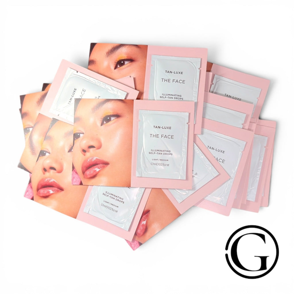 50 Pack Self-Tan Face Drops Light to Medium for Natural Glow
