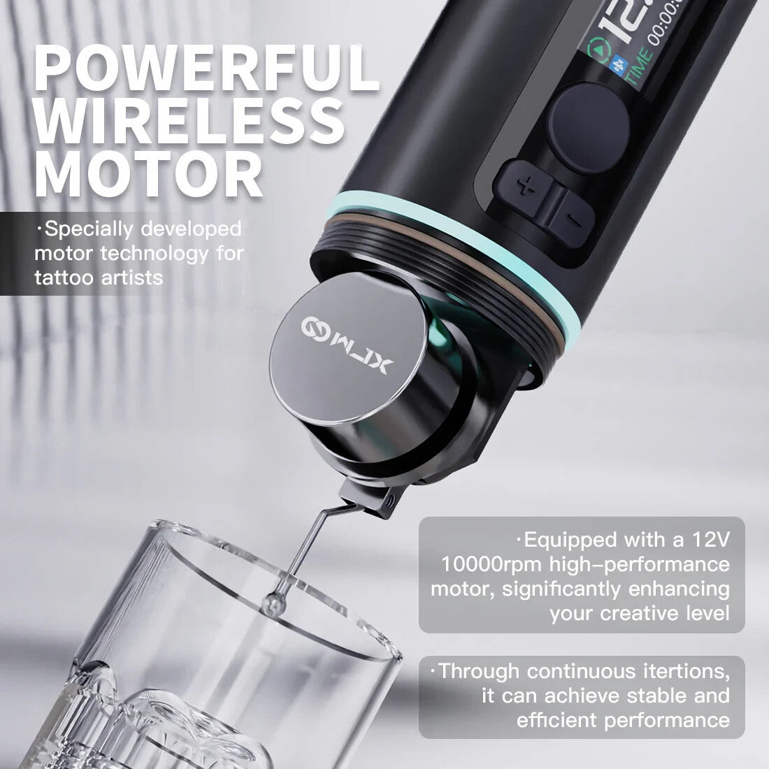 WJX W4 Wireless Tattoo Pen Machine with Two Replaceable Batteries WQP-055