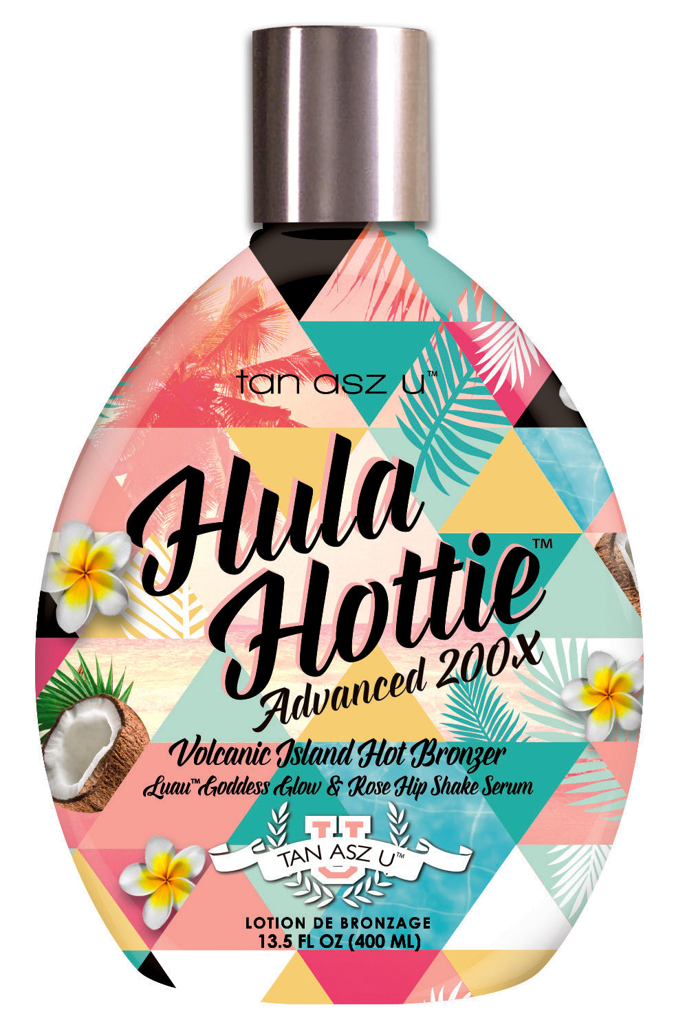 Hula Hottie Tanning Lotion with 200X Volcanic Island Bronzer - 13.5 fl oz