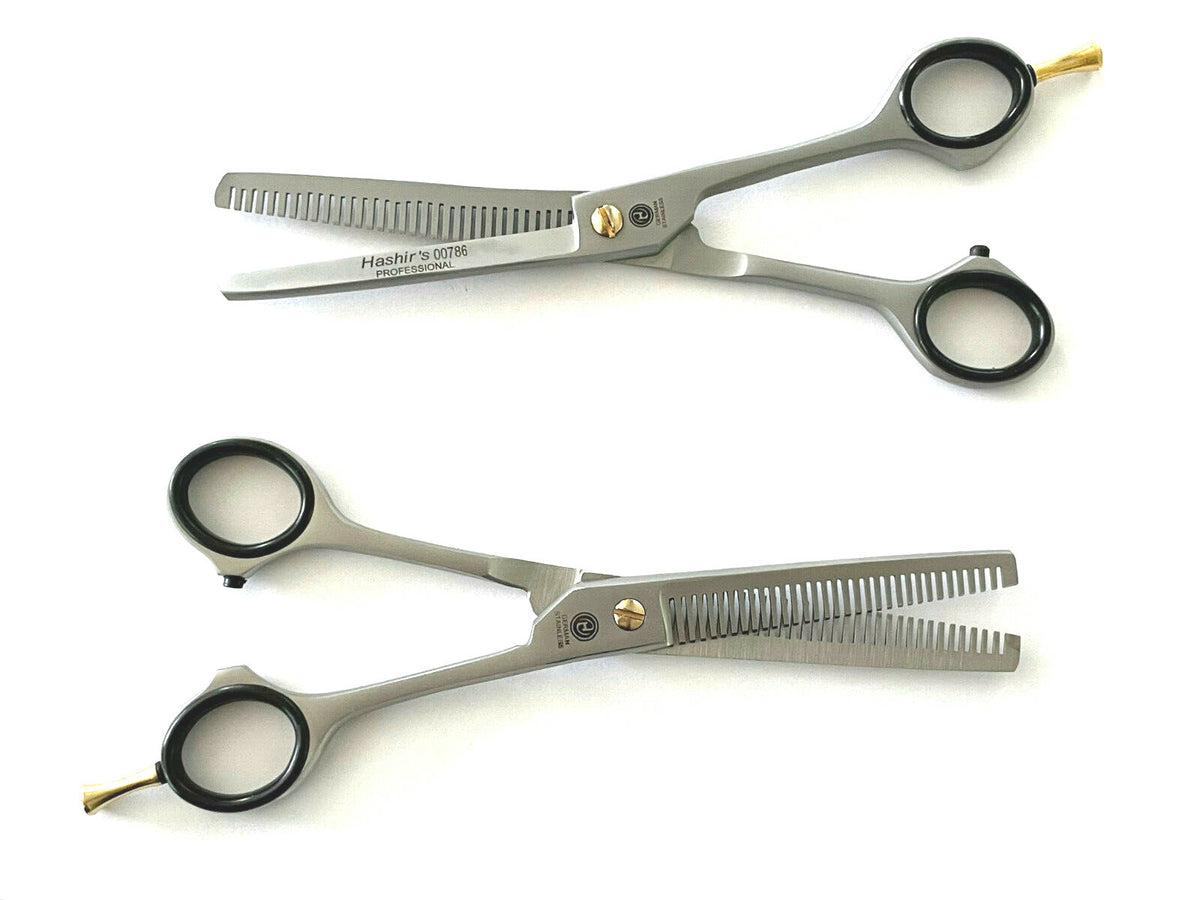 Professional Hair Thinning Shears 6.5 Inch Double & Single Teeth Set