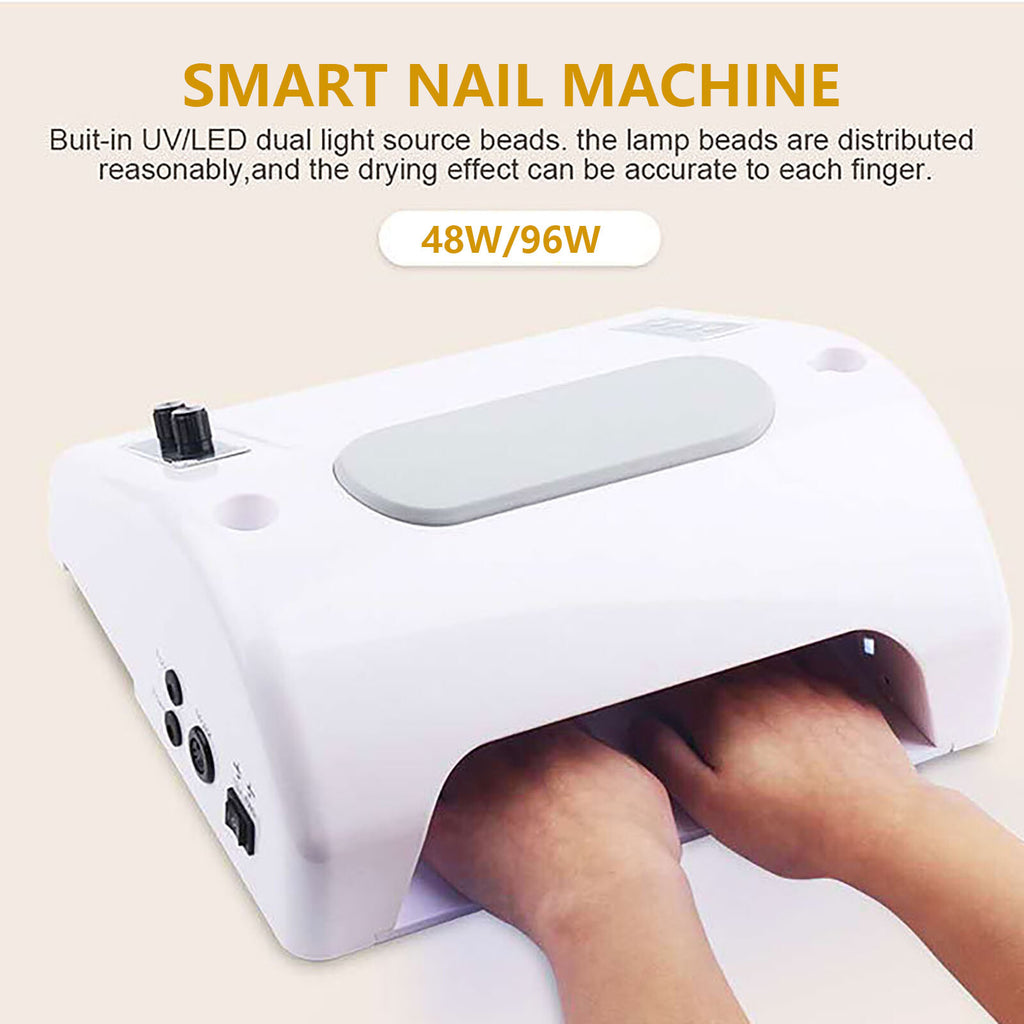 5-in-1 Nail Drill & UV LED Lamp Dryer Vacuum Cleaner for Manicure Pedicure
