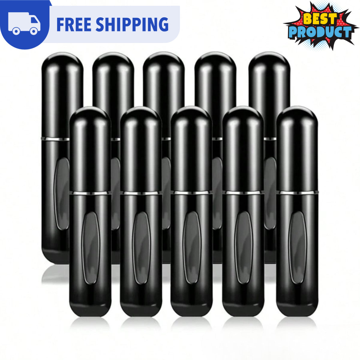 Mini Refillable Travel Perfume Atomizer Set - Portable Spray Bottles 5/10 Pack