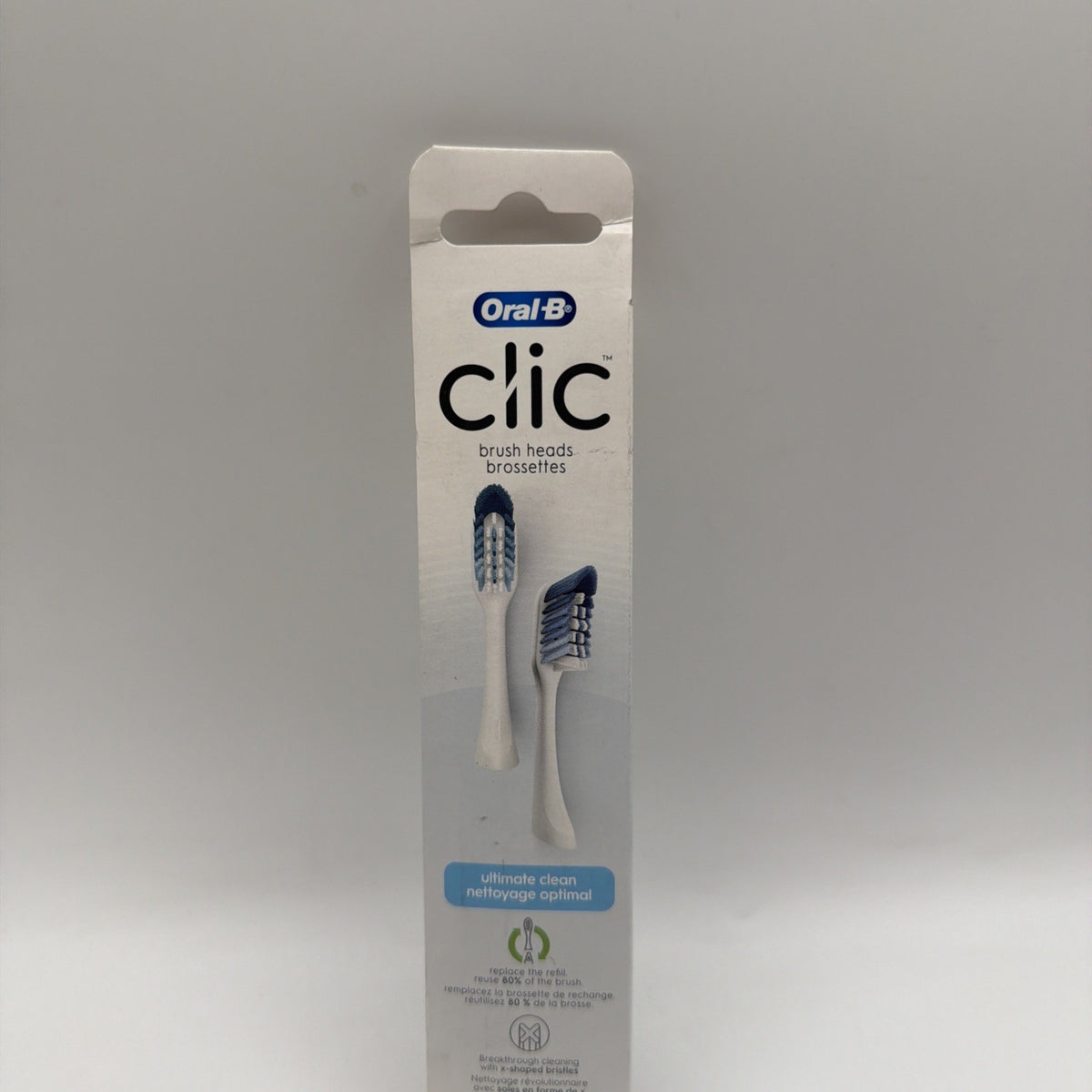 Oral B Clic Toothbrush Replacement Heads - Pack of 2