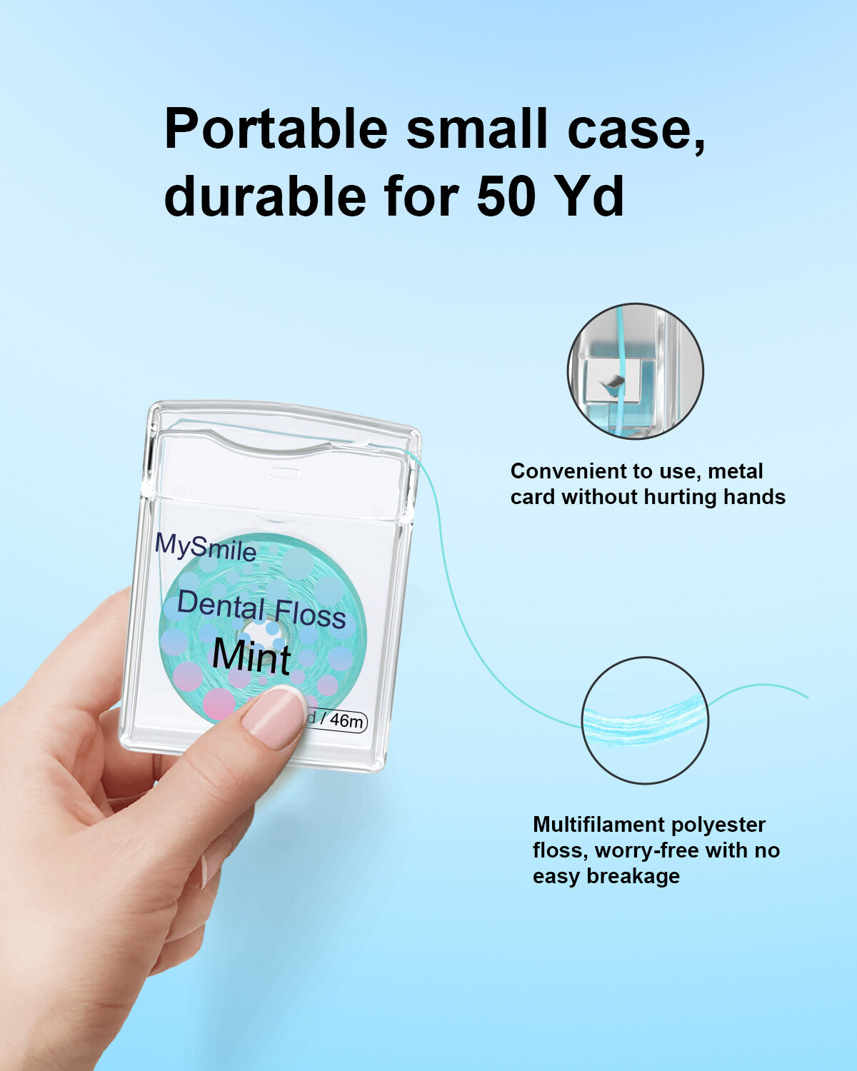 Expanding Dental Floss Pack - Gentle, Shred-Resistant Mint Floss for Sensitive Gums