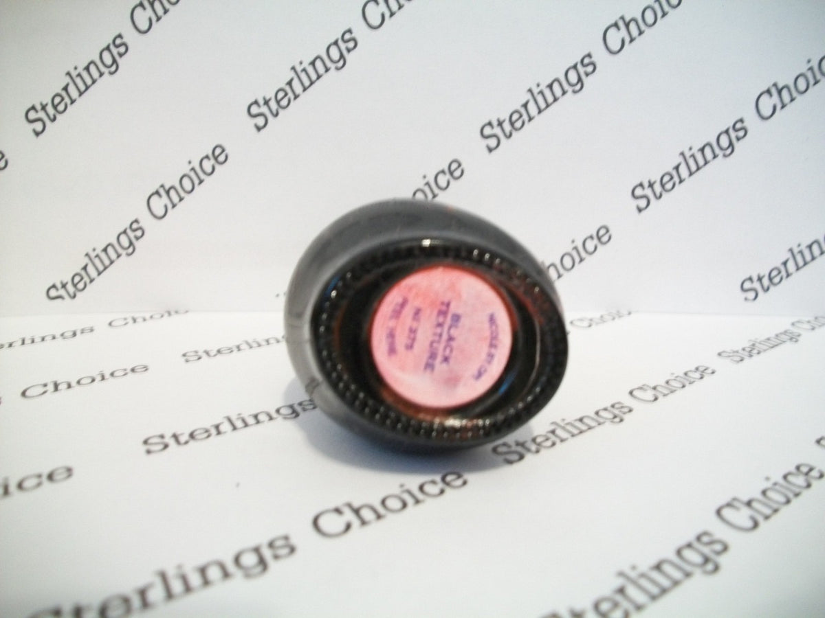 Black Texture Nail Polish - Vegan, Chip-Resistant, Smooth Finish