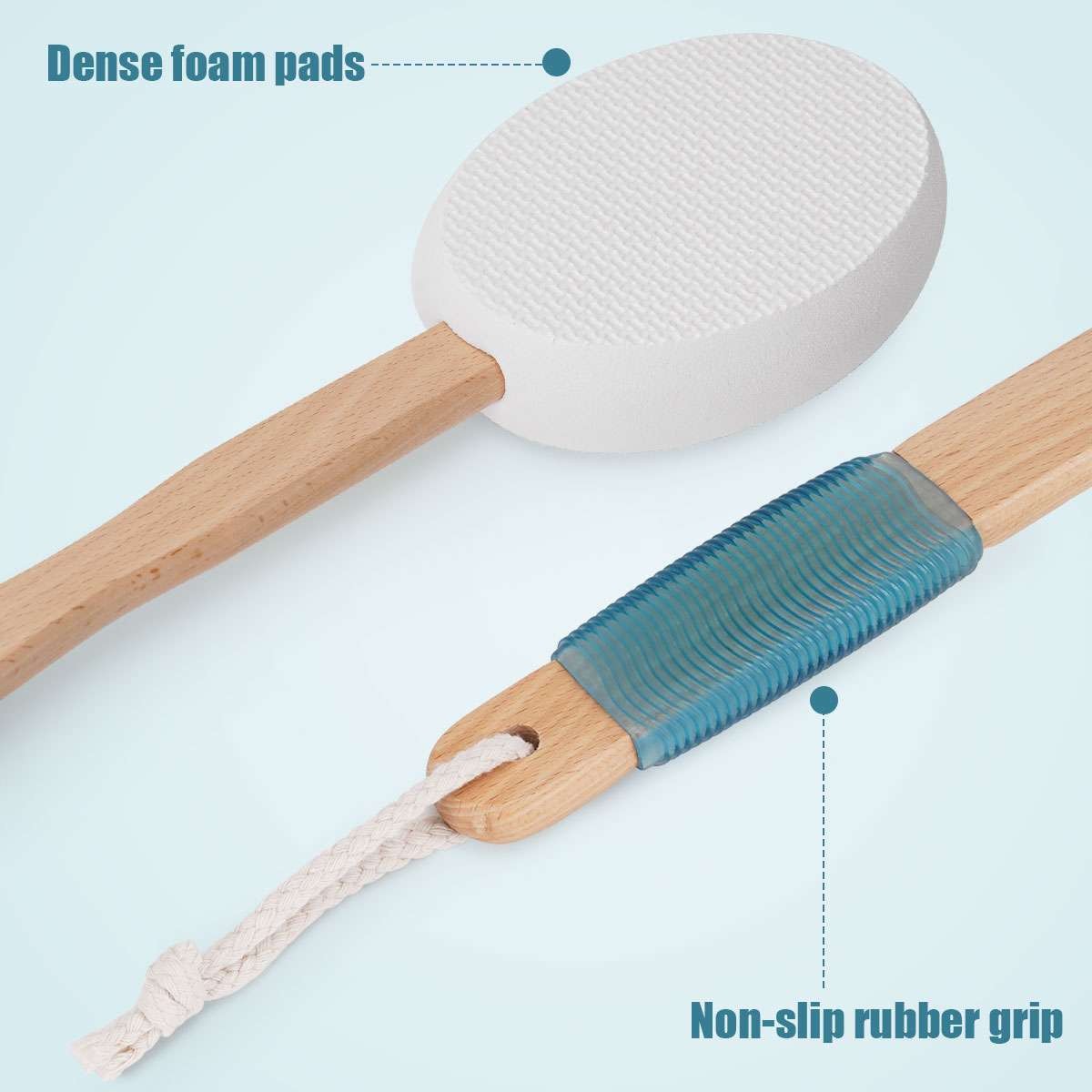 Long Handle Lotion Applicator Back Brush for Tanning and Skin Care