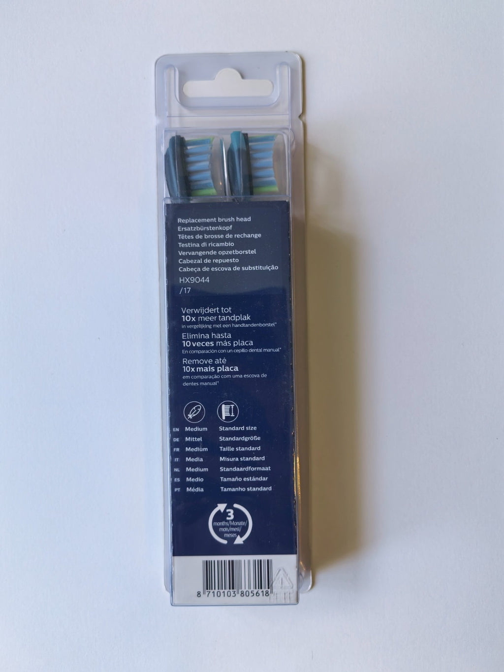 Philips Sonicare C3 Premium Plaque Control Toothbrush Heads Black - 8 Pack