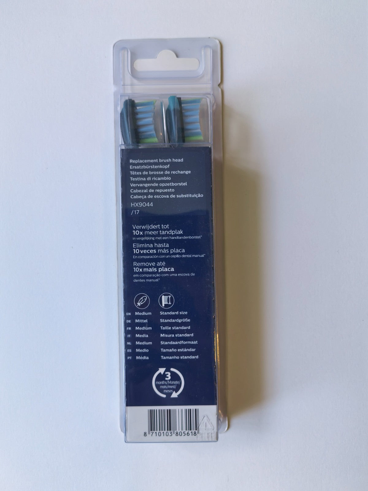 Philips Sonicare C3 Premium Plaque Control Toothbrush Heads Black - 8 Pack