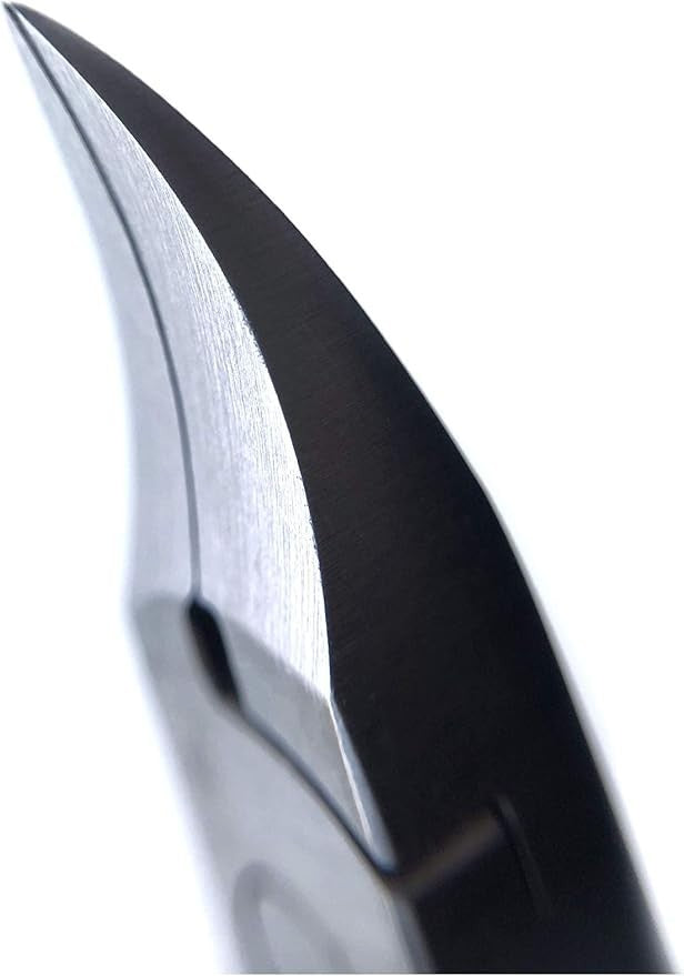 Heavy-Duty Stainless Steel Toenail Clippers - Extra-Wide Blade & Rubber Handle