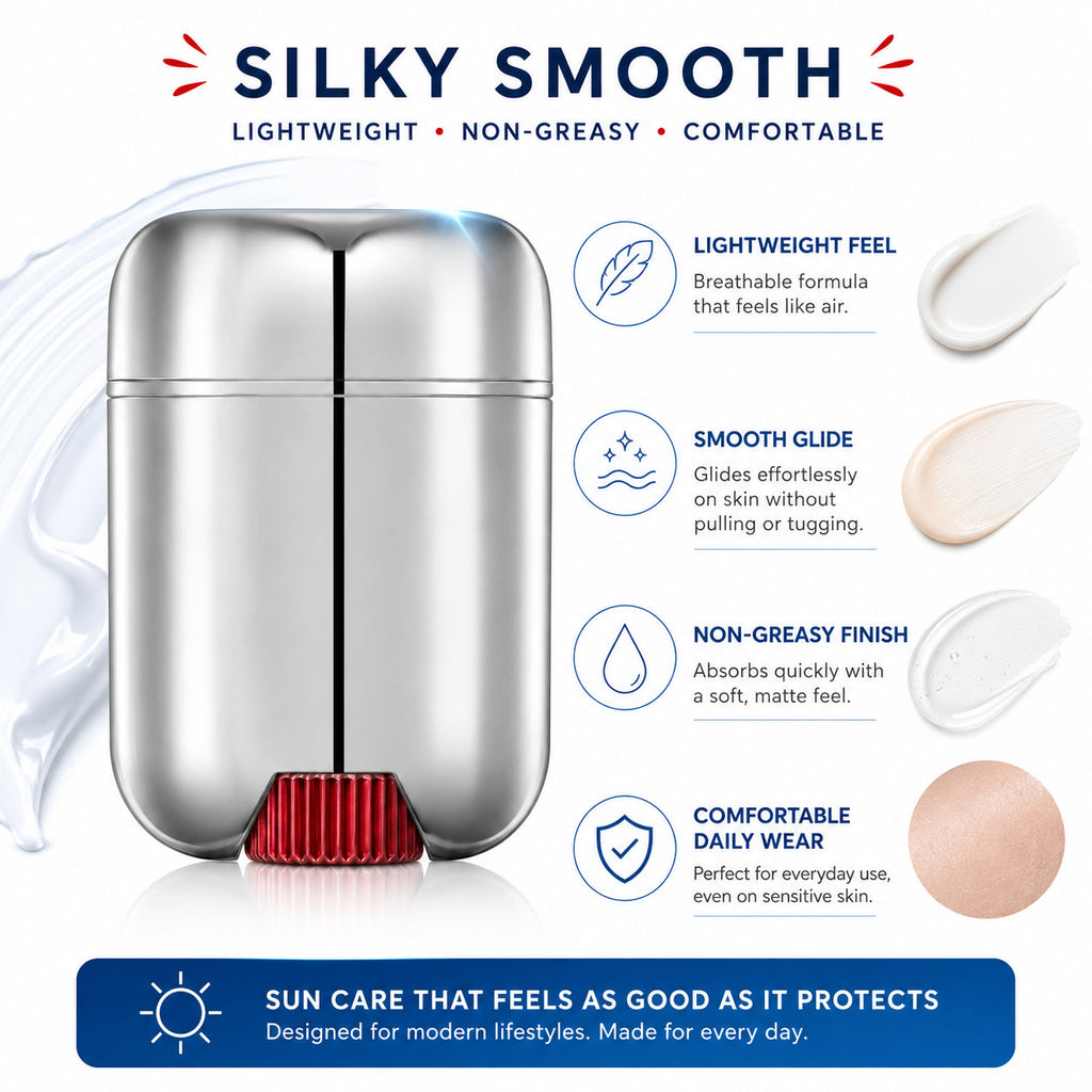 SPF50+ PA++++ Sun Stick Sunscreen, Portable Facial UV Protection, Non-Greasy