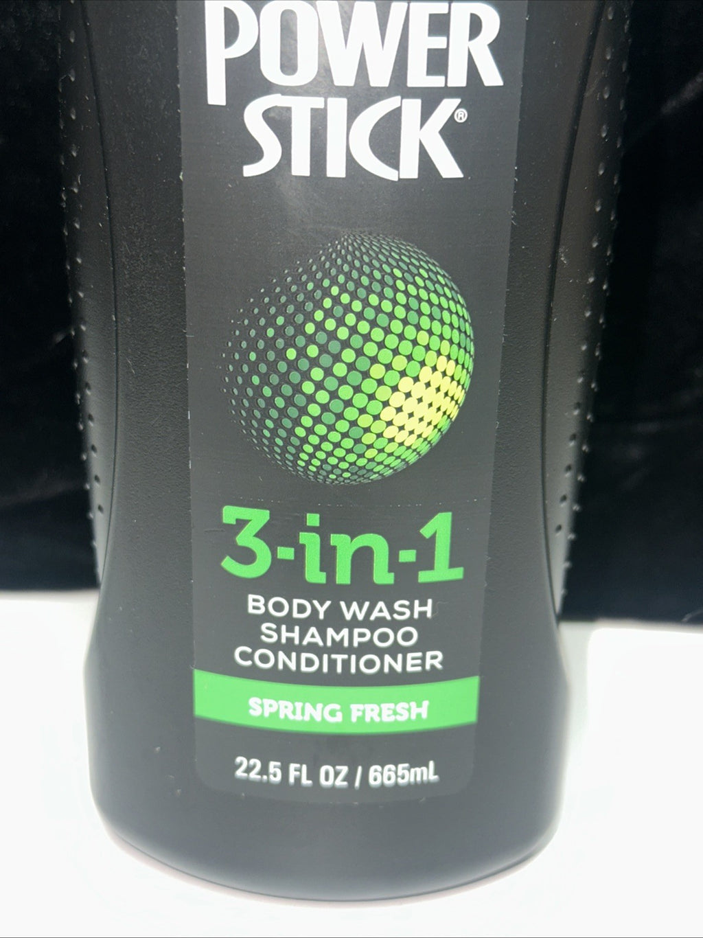 4 Pack Power Stick Body Wash Shampoo Conditioner 3-in-1 Spring Fresh 22.5oz