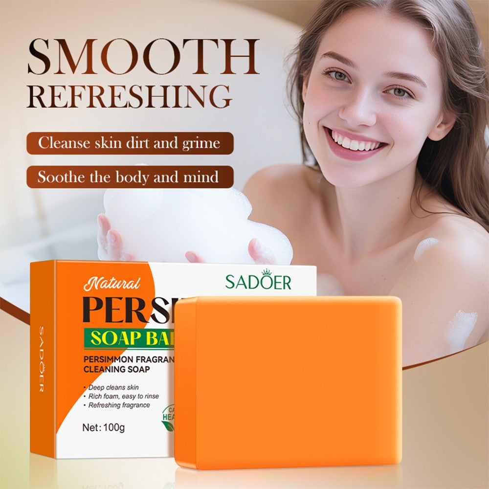 Persimmon Soap Bar for Body Odor Control & Skin Refreshing - 3 Pack