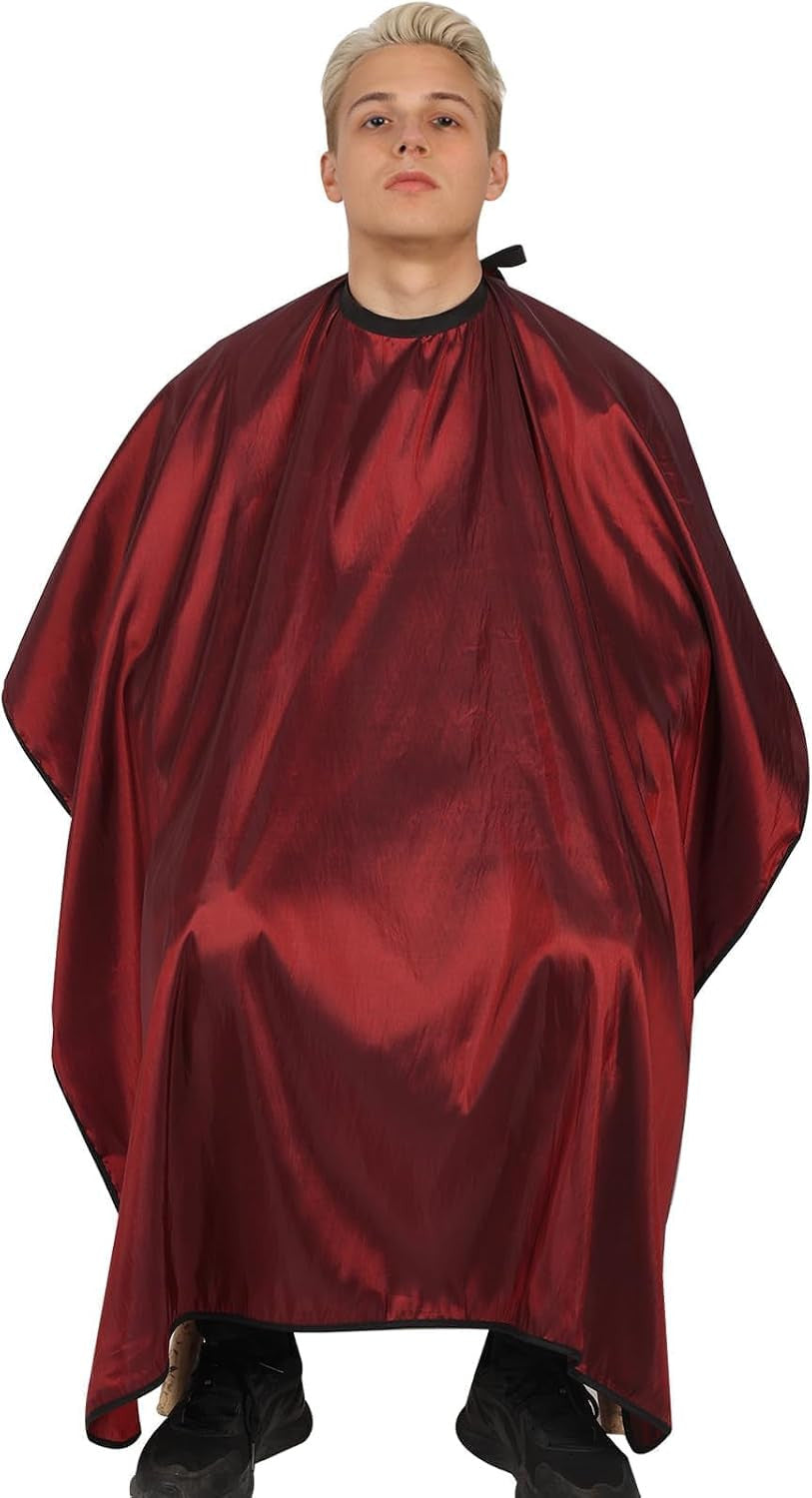 Hair Cutting Cape Set with Neck Brush & Disposable Paper for Barber Shop