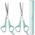 Hair Cutting Scissors Thinning Shears & Comb Set for Men Women Kids Pets