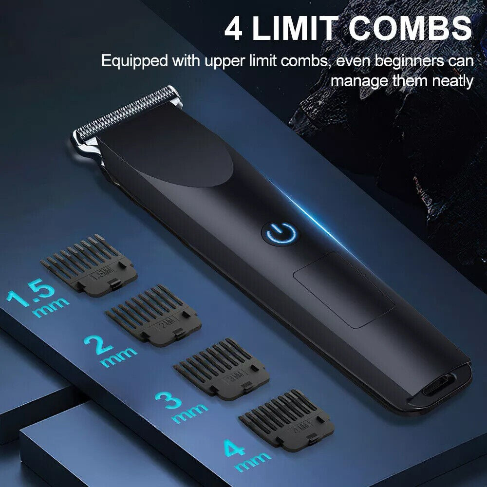 Men's Electric Hair Trimmer Clippers Beard Shaving Machine - Rechargeable