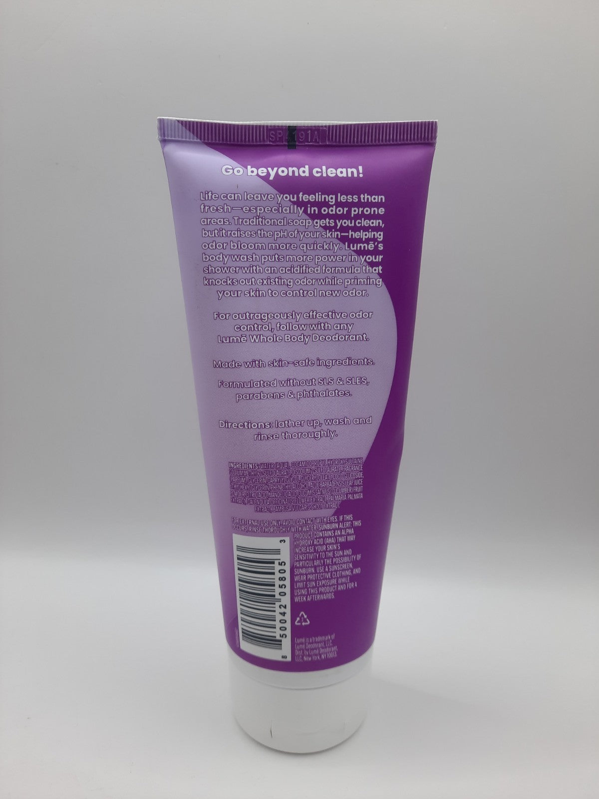 Lavender Sage Acidified Body Wash - 7 Fl Oz Natural Moisturizing Shower Gel