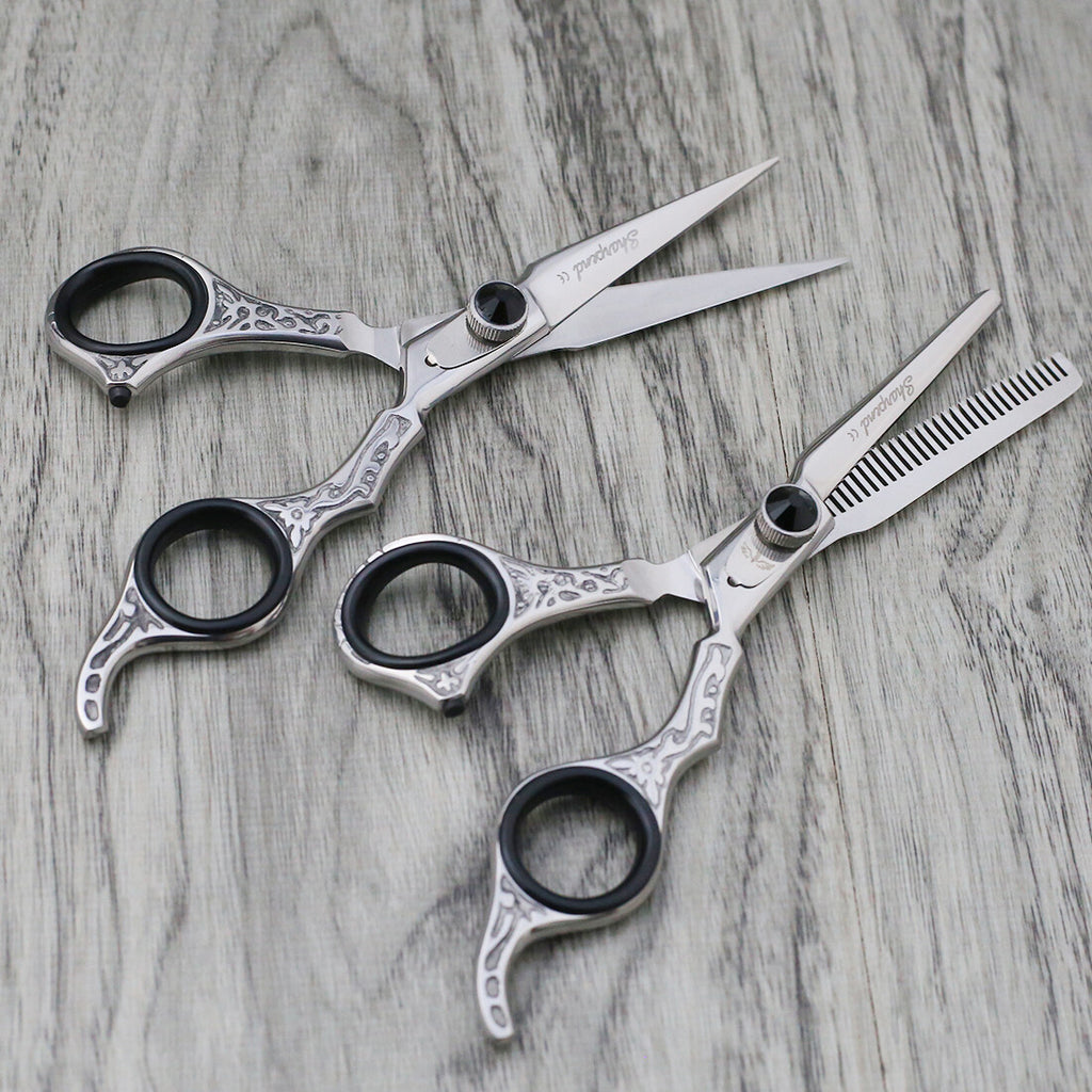 Professional Hairdressing Scissors Set with Razor & Thinning Shears for Salon & Barber