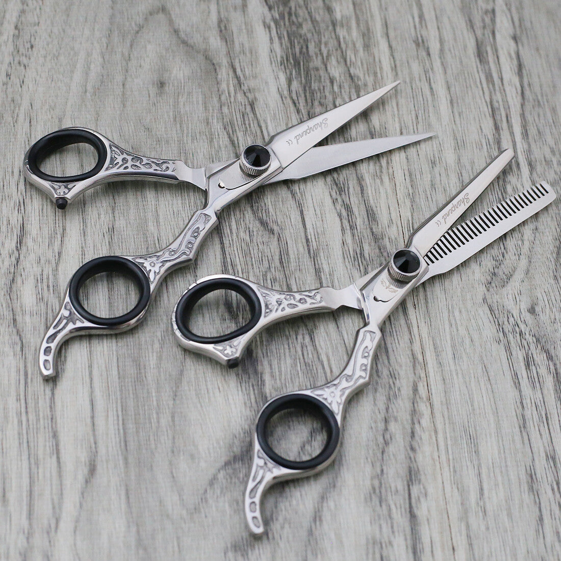 Professional Hairdressing Scissors Set with Razor & Thinning Shears for Salon & Barber