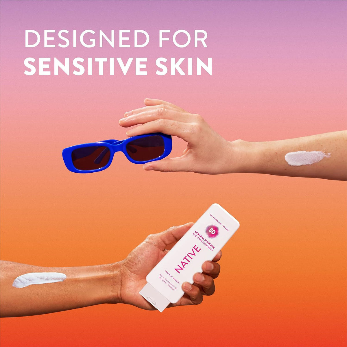 Mineral Sunscreen SPF 30 Tropical Breeze 4.97oz | Zinc Oxide Sun Protection
