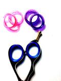 Small Finger Rings for Hair Shears - 4 Pack, Adjustable Grip Inserts