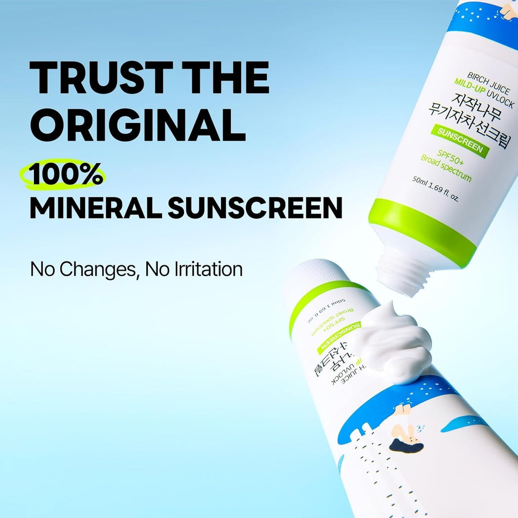 Physical Sunscreen SPF 50ml - Non-Nano, Reef Safe, Light Moisturizer