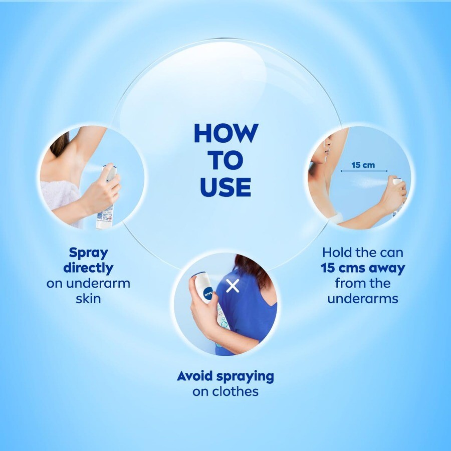 Nivea 48H Freshness Body Spray - Natural Moisturizing, 5 Fl Oz (12 Pack)