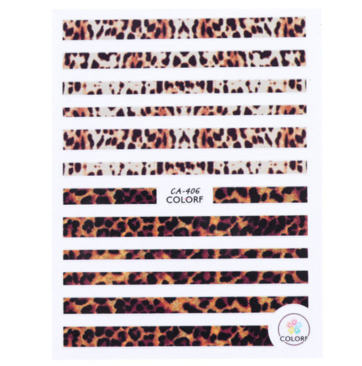 Leopard Nail Stickers 3D Self-Adhesive Nail Art Decorations - Sexy Designs