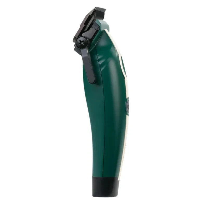 Cordless Ultra-Light Hair Clipper with Adjustable Blade - Green/White