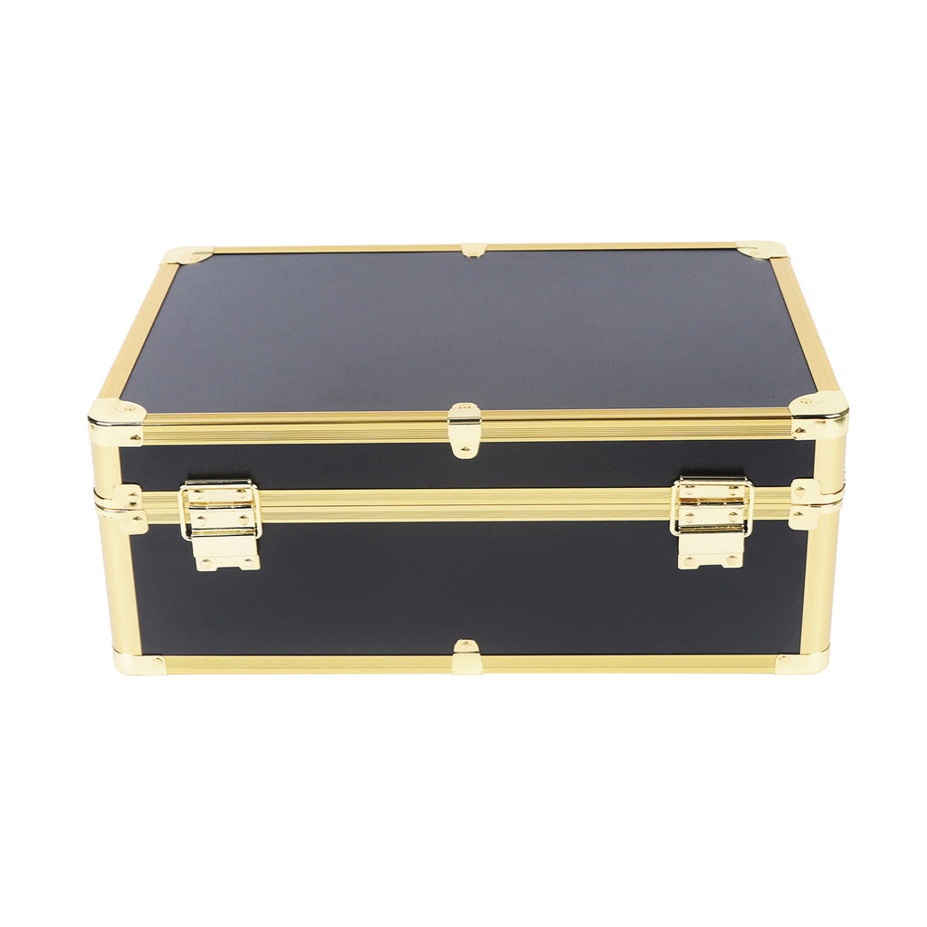 Large Barber Hair Styling Tool Case with Lock & Organizer for Clippers & Trimmers