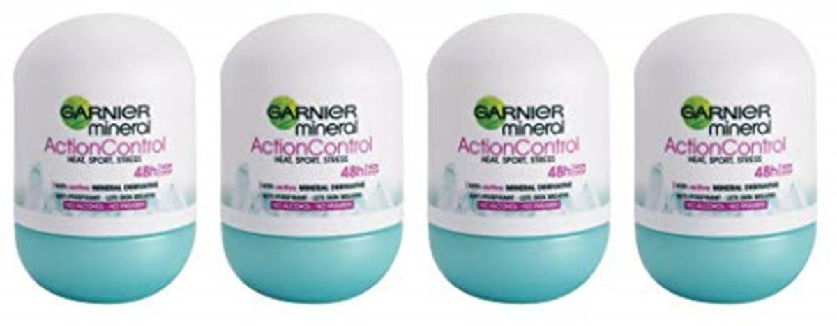 Women's Anti-Perspirant Roll-On Deodorant - Pack of 4, 50ml Each