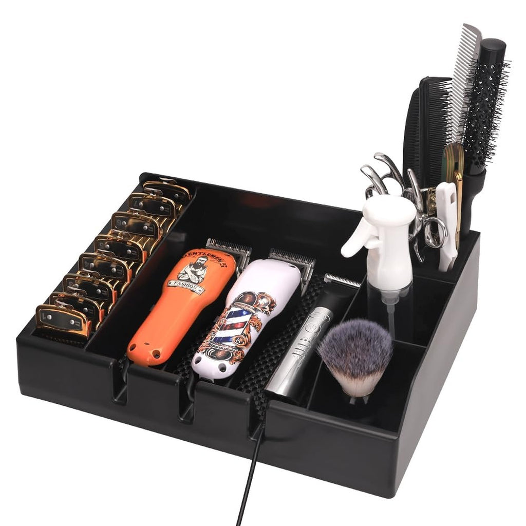 Hairdressing Clipper Trays Wall Mount Organizer for Barber & Stylist Stations