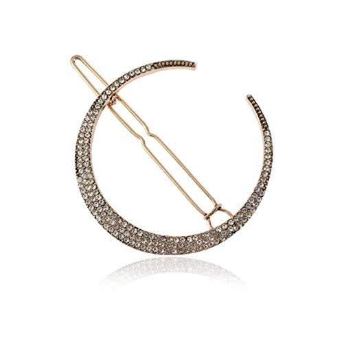 Moon & Star Crystal Hair Clips Set Women Girl Hair Accessories Jewelry