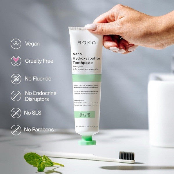 Fluoride-Free Nano Hydroxyapatite Toothpaste 4oz Pack of 4 for Sensitive Teeth