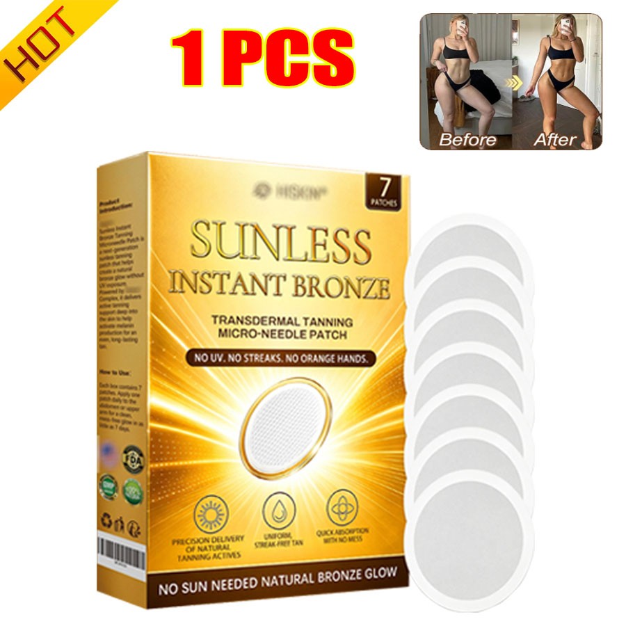 Sunless Self Tan Patches Microdarts Natural Glow Tan Enhancer 5 Pack
