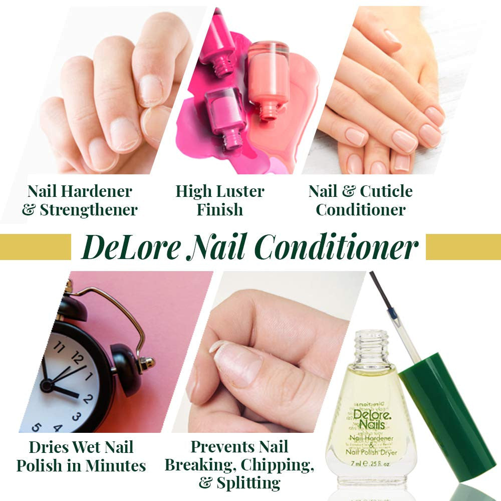 Organic Nail Hardener & Quick-Dry Nail Polish Dryer 0.25oz 2-Pack