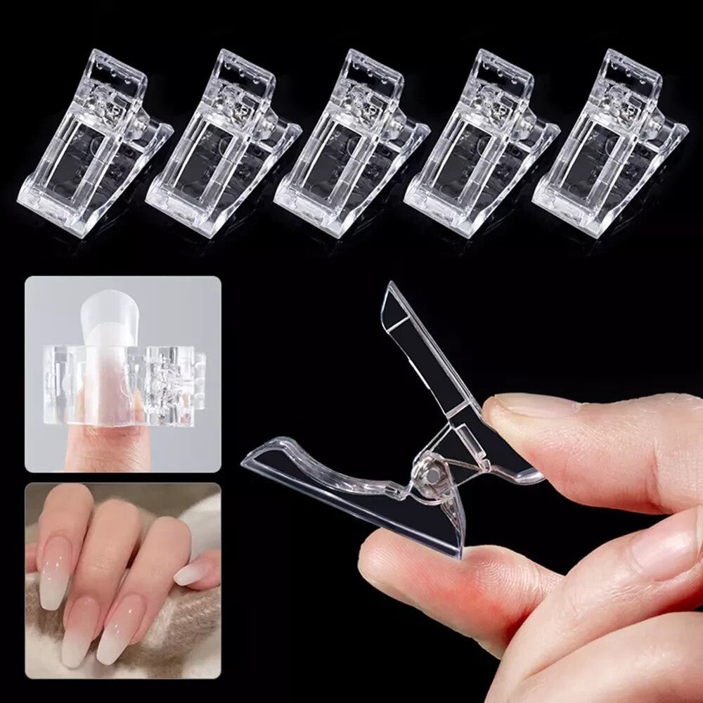 20 Pcs Nail Tip Clips for Gel Extension - Manicure Builder Clamp Set