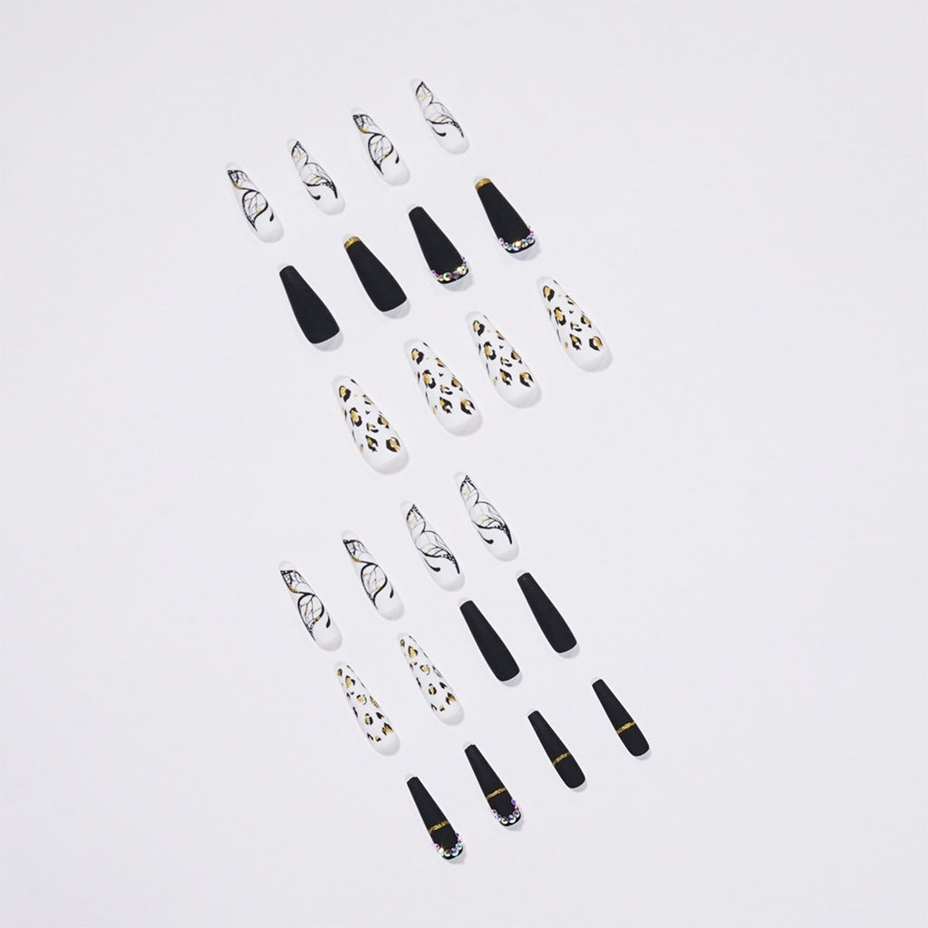 Long Coffin Nail Tips Set - Transparent Fake False Nails for Manicure