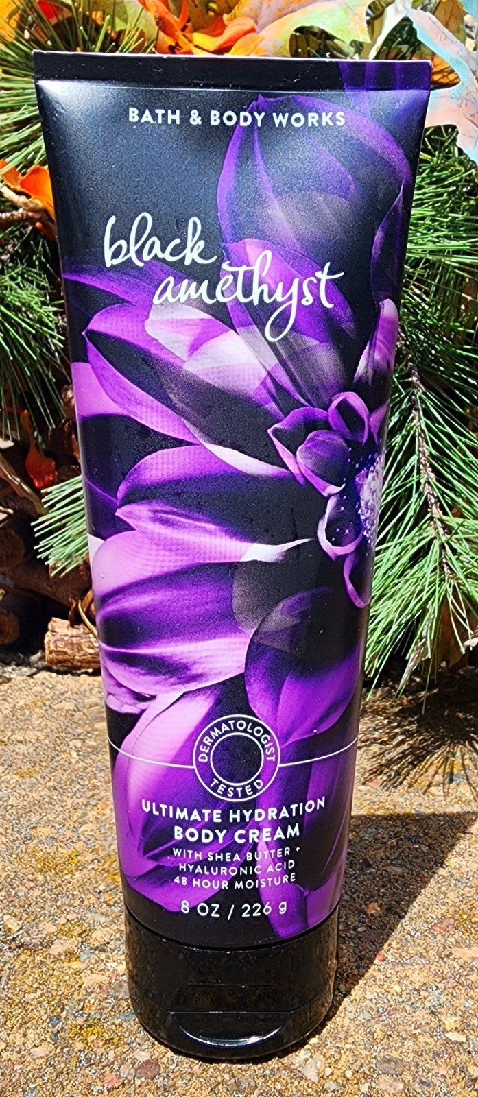 Black Amethyst Bath & Body Set - Shower Gel, Fragrance Mist, Body Cream & Lotion