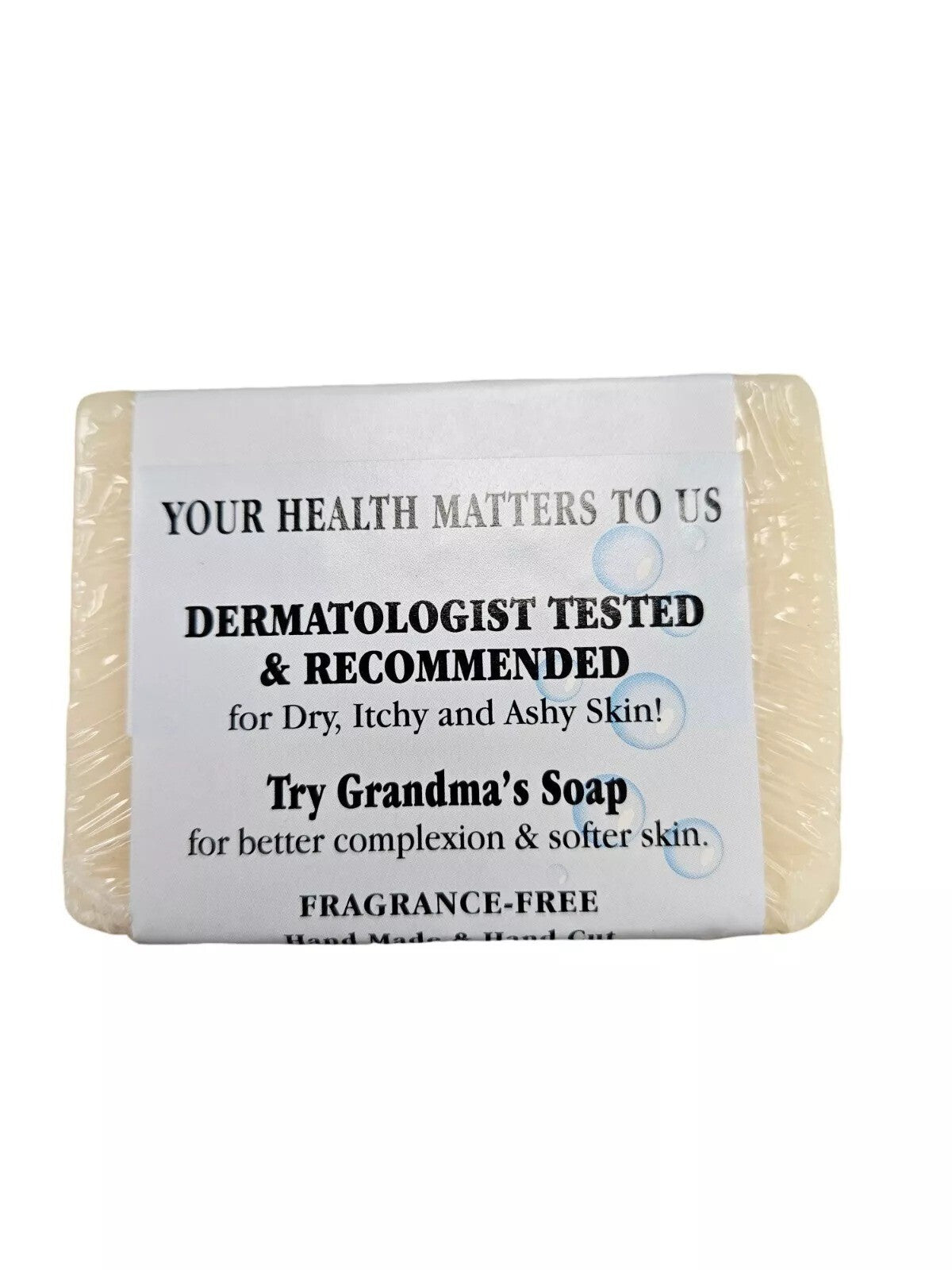 Pure & Natural Grandma's Lye Soap Bar 6oz Unscented Fresh 6 Pack