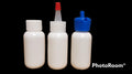 1 oz Squeezable Plastic Bottles with Caps - 100 Pack Food-Grade LDPE Containers