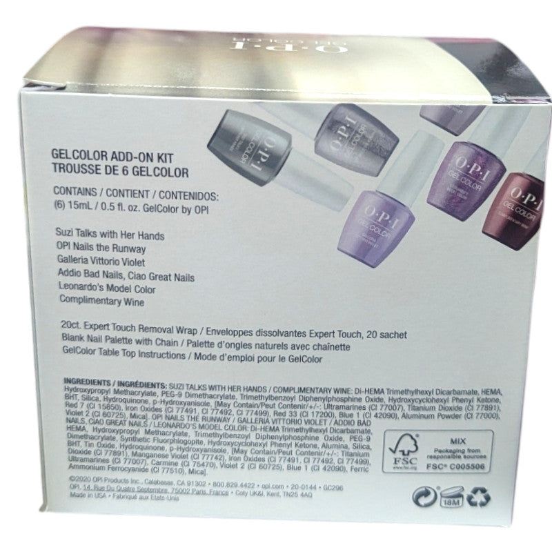 Gel Nail Polish Set - Muse of Milan 2020 Collection, 6 Colors + Extras