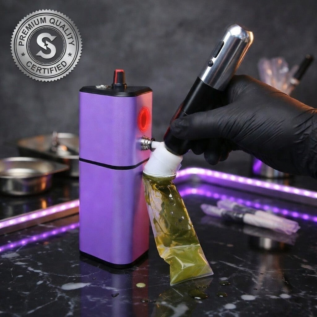 Automatic Tattoo Needle Cleaner with Sensor — Wireless, Rechargeable