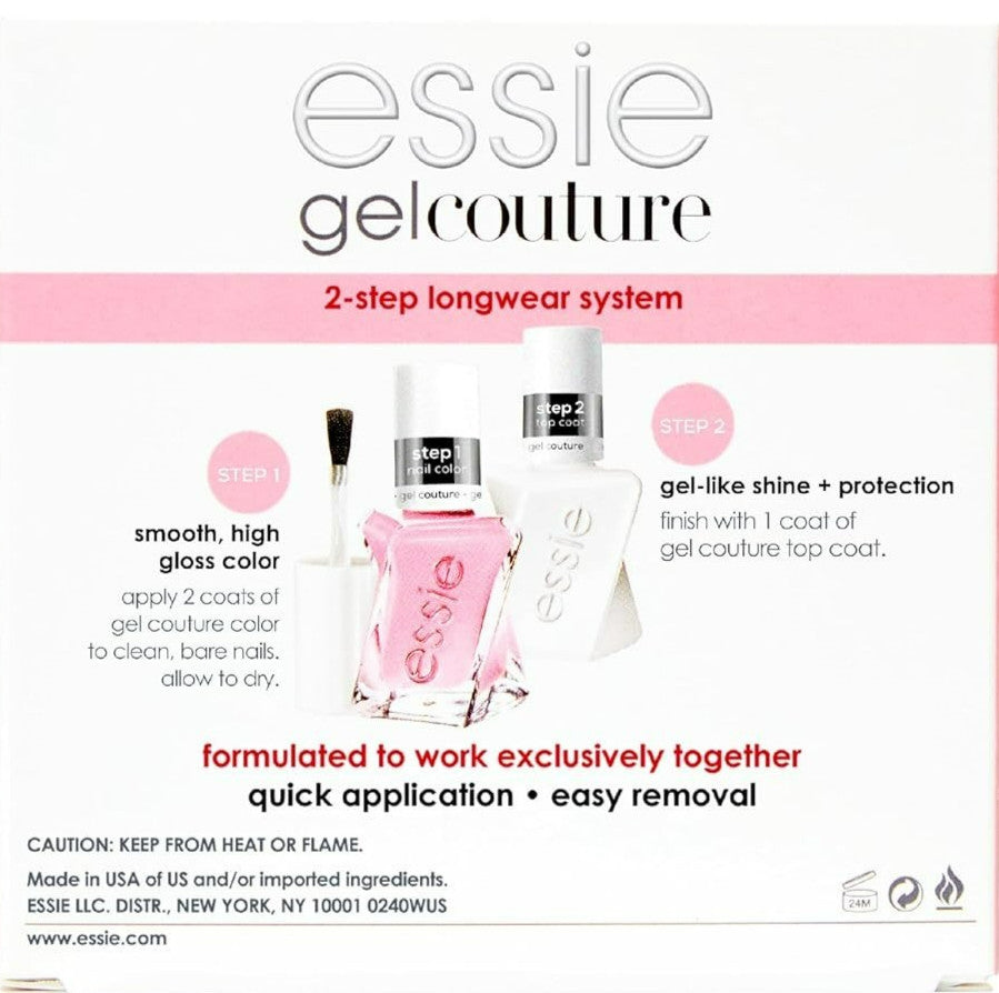 Essie Gel Couture Nail Polish Kit - #138 Pre Show Jitter + Top Coat, 0.46 oz