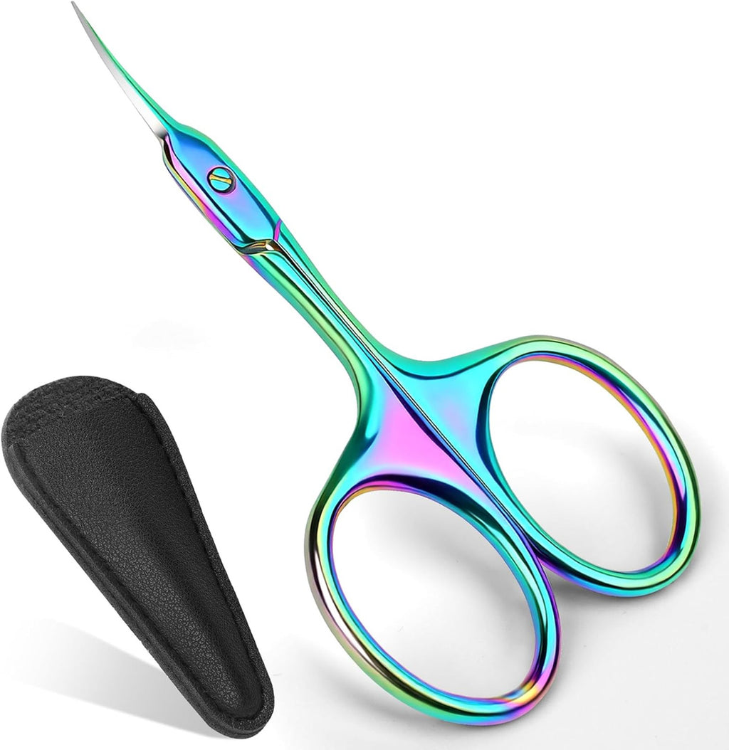 Stainless Steel Curved Cuticle Scissors for Manicure Pedicure Precise Trimming