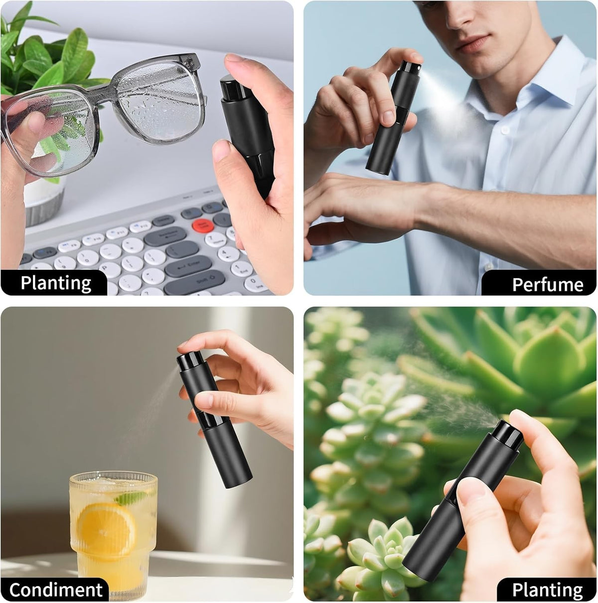 Refillable 8ml Travel Perfume Atomizer Set - Leak-Proof & TSA Approved